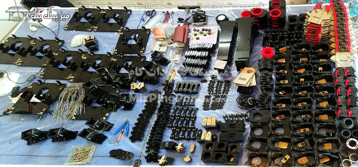 لوازم یدکی ربات توپ پرت کن تنیس روی میز