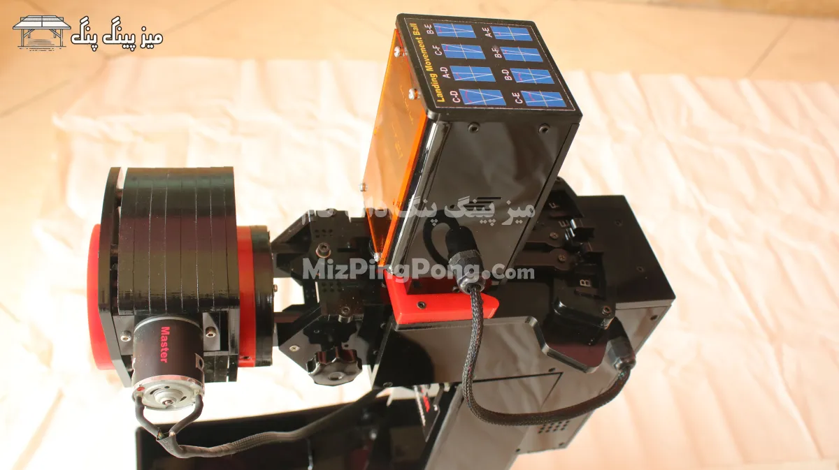 ربات توپ انداز پینگ پنگ