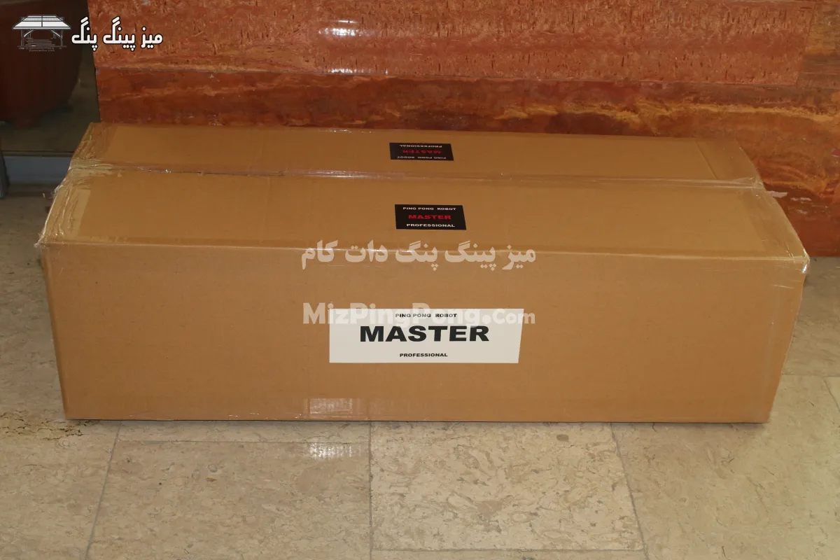 ربات توپ انداز پینگ پنگ با بسته بندی ویژه
